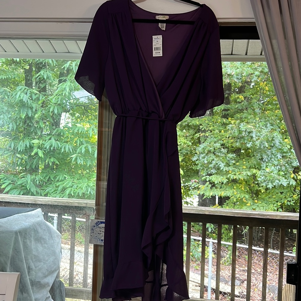 Women’s dress size XL purple never worn new with tags
